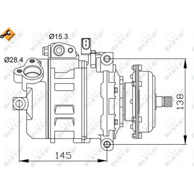 NRF | Kompressor, Klimaanlage | 32148