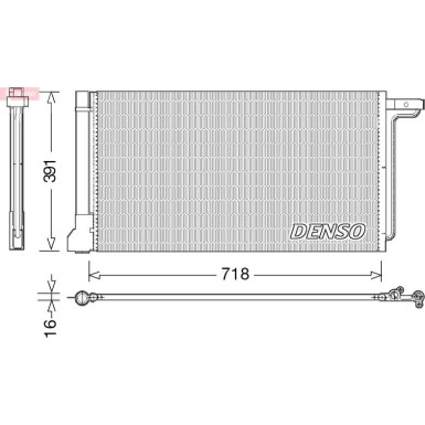 Denso | Kondensator, Klimaanlage | DCN10028