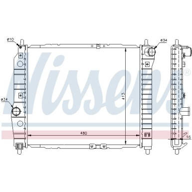 Nissens | Kühler, Motorkühlung | 61636