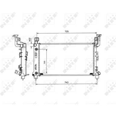 NRF | Kühler, Motorkühlung | 53501