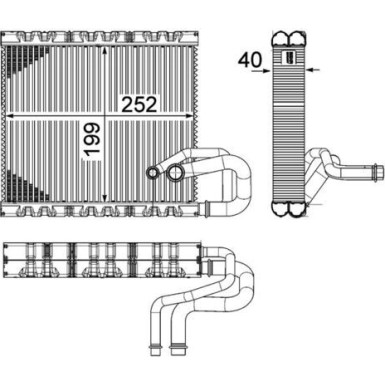 Mahle | Verdampfer, Klimaanlage | AE 106 000P