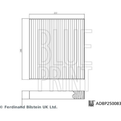 Blue Print | Filter, Innenraumluft | ADBP250083