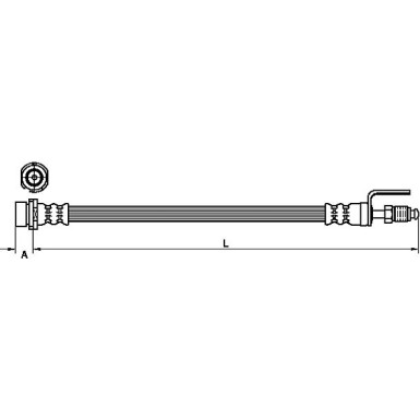 Metzger | Bremsschlauch | 4110436