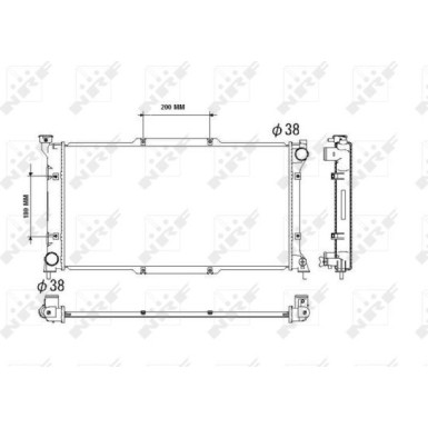 NRF | Kühler, Motorkühlung | 53512