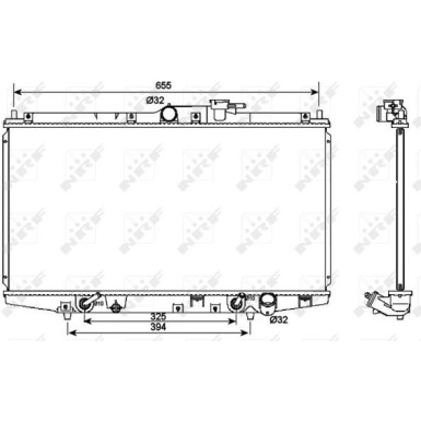 NRF | Kühler, Motorkühlung | 53087