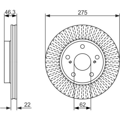 BOSCH | Bremsscheibe | 0 986 479 341