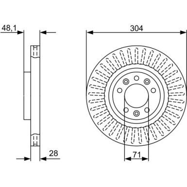 BOSCH | Bremsscheibe | 0 986 479 A89