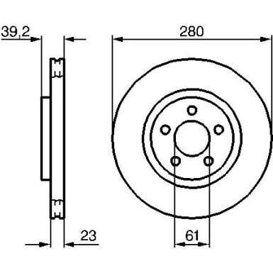 BOSCH | Bremsscheibe | 0 986 479 029