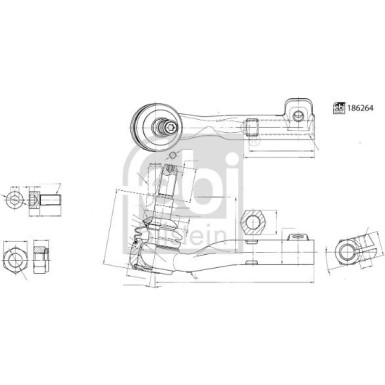 FEBI BILSTEIN 186264 Spurstangenkopf