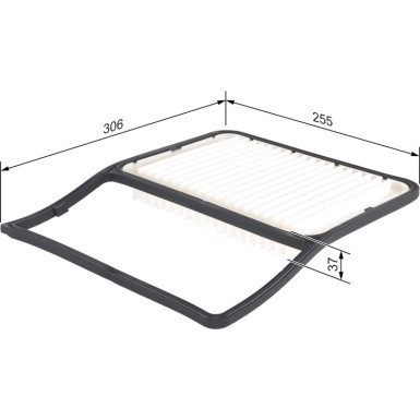 BOSCH F 026 400 227 Luftfilter