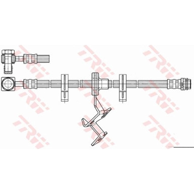 TRW | Bremsschlauch | PHD966