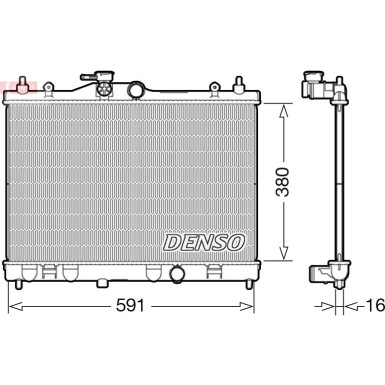 Denso | Kühler, Motorkühlung | DRM46040