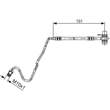 BOSCH | Bremsschlauch | 1 987 481 537