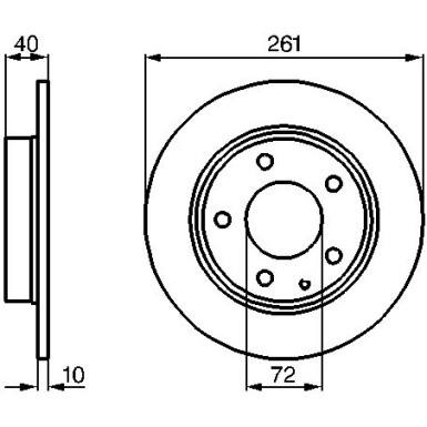 BOSCH | Bremsscheibe | 0 986 478 633