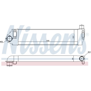 Nissens | Ladeluftkühler | 96522