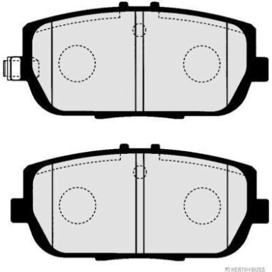 Herth+Buss Jakoparts | Bremsbelagsatz, Scheibenbremse | J3613020