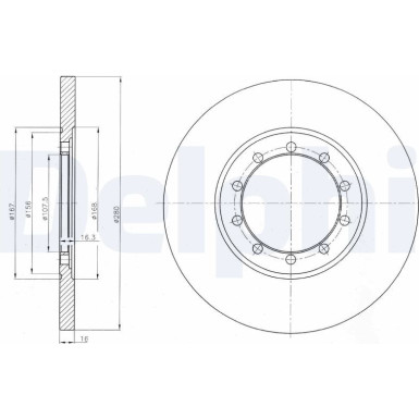 Delphi | Bremsscheibe | BG4075