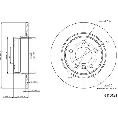 Metzger | Bremsscheibe | 6110424