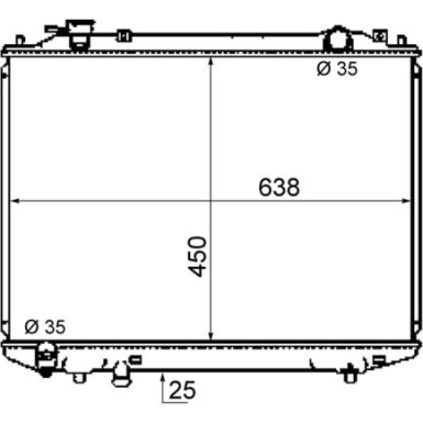 Mahle | Kühler, Motorkühlung | CR 1746 000S