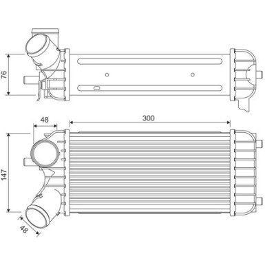 Valeo | Ladeluftkühler | 818365