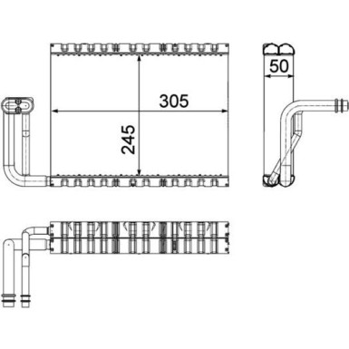 Mahle | Verdampfer, Klimaanlage | AE 88 000P