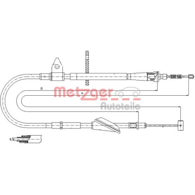 Metzger | Seilzug, Feststellbremse | 11.5743