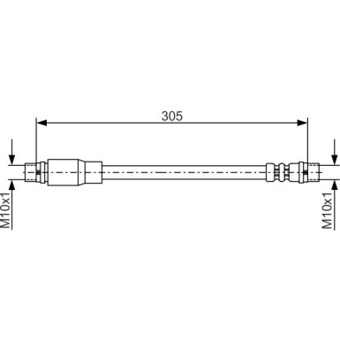 BOSCH | Bremsschlauch | 1 987 476 171