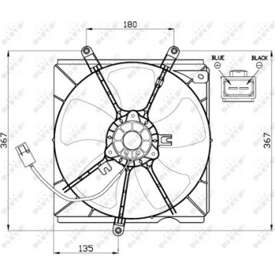 NRF | Lüfter, Motorkühlung | 47479