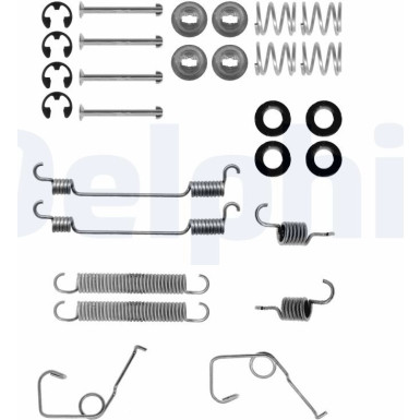 Delphi | Zubehörsatz, Bremsbacken | LY1131