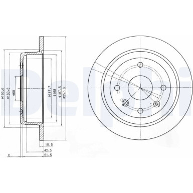 Delphi | Bremsscheibe | BG4091