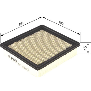 BOSCH F 026 400 408 Luftfilter