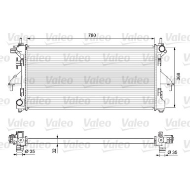 Valeo | Kühler, Motorkühlung | 701727