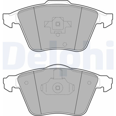 Delphi | Bremsbelagsatz, Scheibenbremse | LP1943