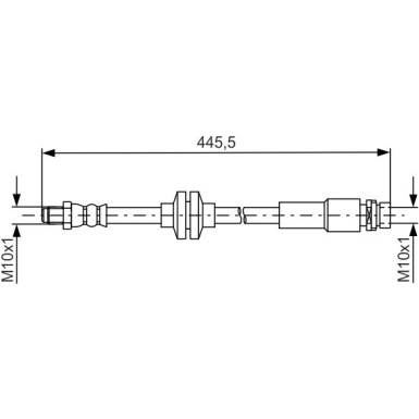 BOSCH | Bremsschlauch | 1 987 481 668