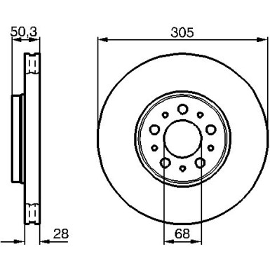 BOSCH | Bremsscheibe | 0 986 479 C59