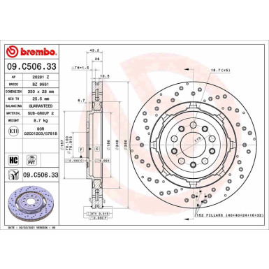 Brembo | Bremsscheibe | 09.C506.33