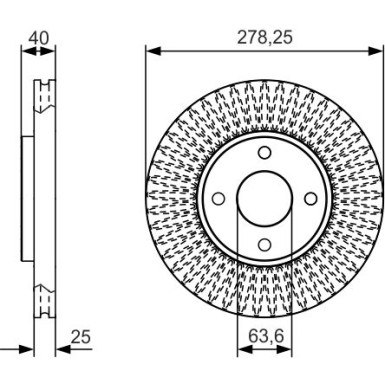 BOSCH | Bremsscheibe | 0 986 479 C48