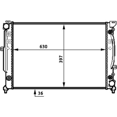 Mahle | Kühler, Motorkühlung | CR 648 000S