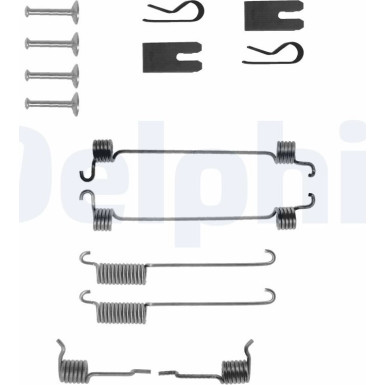 Delphi | Zubehörsatz, Bremsbacken | LY1256