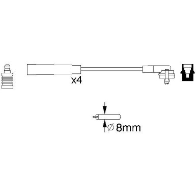 BOSCH | Zündleitungssatz | 0 986 356 700