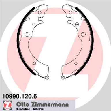 Zimmermann | Bremsbackensatz | 10990.120.6