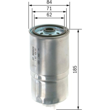 BOSCH | Kraftstofffilter | 1 457 434 187