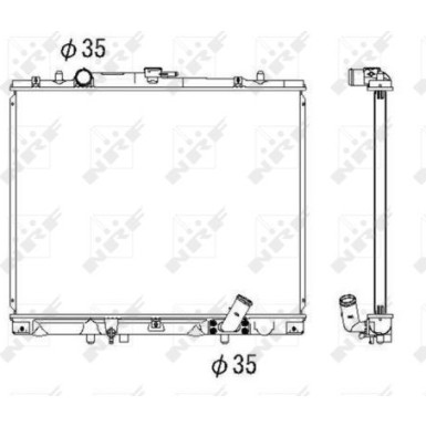 NRF | Kühler, Motorkühlung | 53285