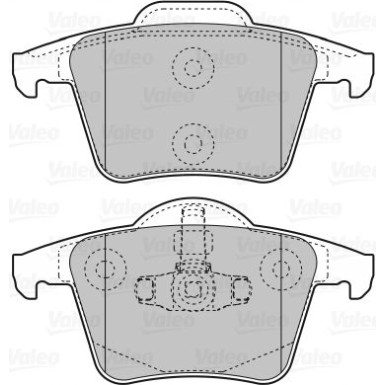 Valeo | Bremsbelagsatz, Scheibenbremse | 598829