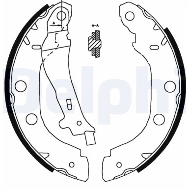 Delphi | Bremsbackensatz | LS1828