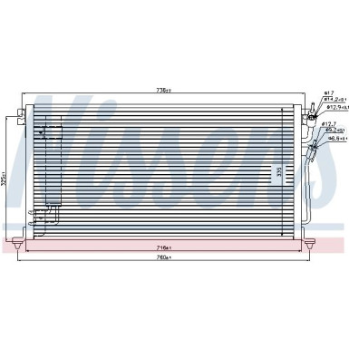 Nissens | Kondensator, Klimaanlage | 940439