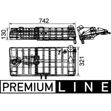 Mahle | Ausgleichsbehälter, Kühlmittel | CRT 40 000P