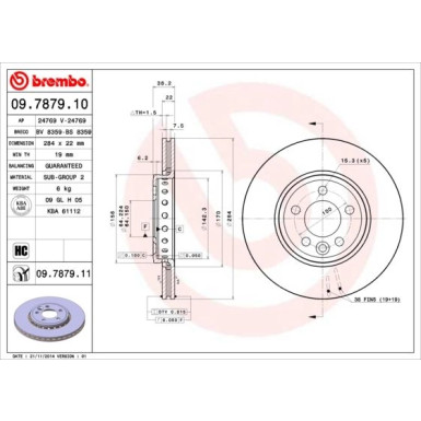 Brembo | Bremsscheibe | 09.7879.11