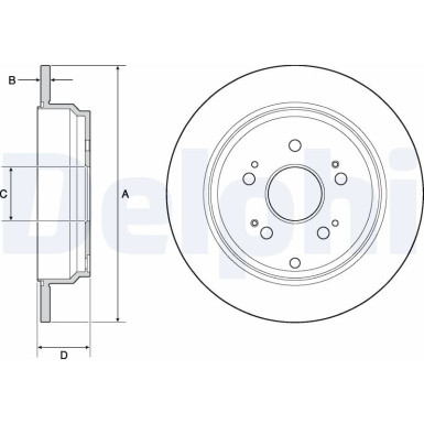 Delphi | Bremsscheibe | BG4694C