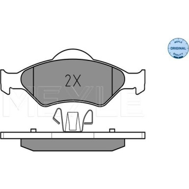 Meyle | Bremsbelagsatz, Scheibenbremse | 025 232 0018